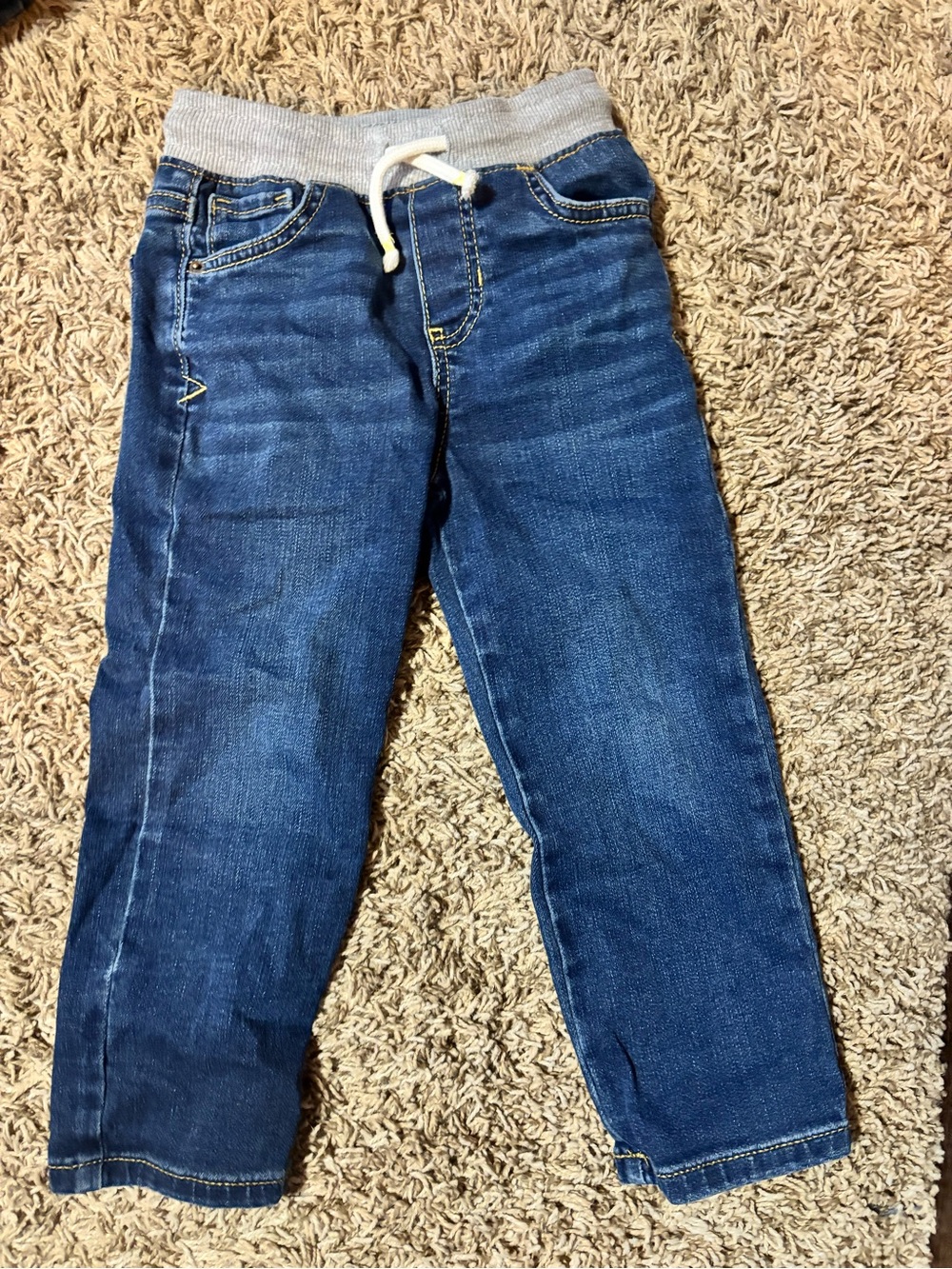 Cat & Jack Dark Blue Pull-On Denim Jeans